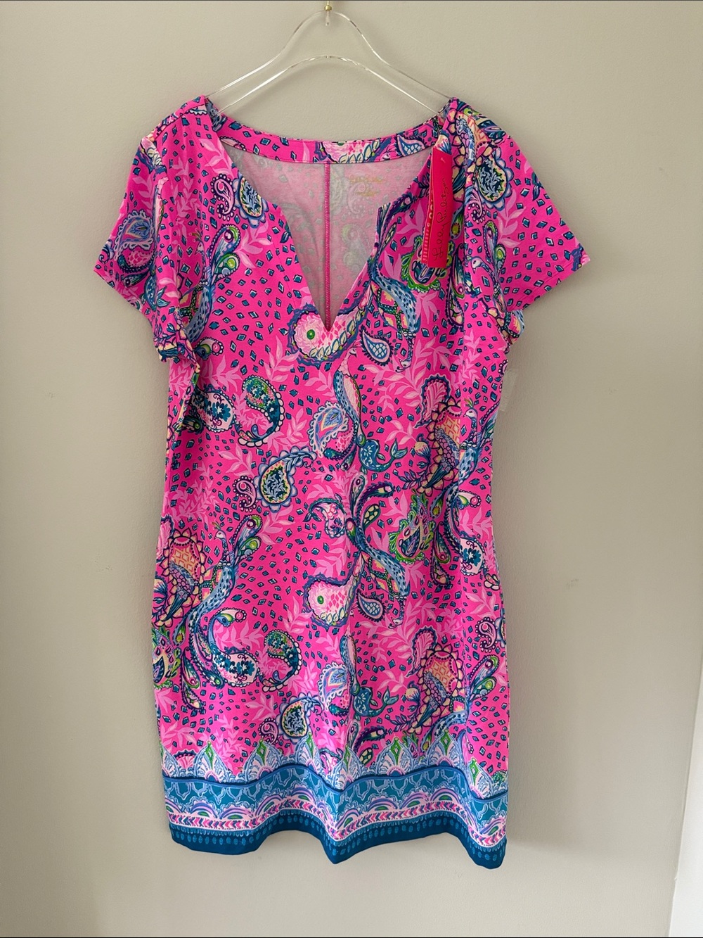NWT Lilly Pulitzer Pink Paisley Beach Dress